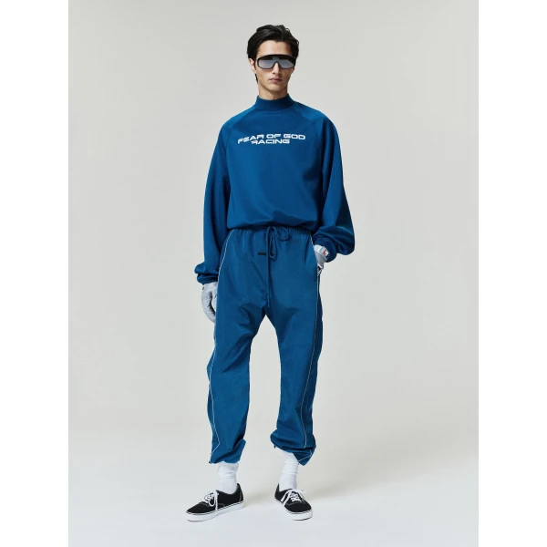 Fear of God Essentials Ripstop Classic Track Pant in Night Sea | Pants | Luxury Shoes 