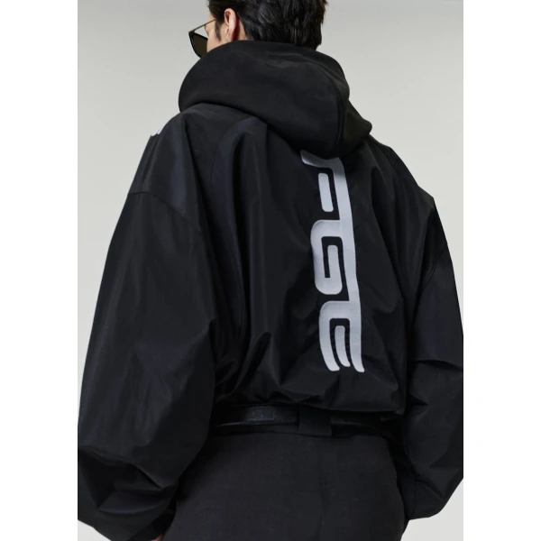 Fear of God Essentials Ripstop Moto Half Zip Jacket in Black | Men Jackets | Luxury Shoes 