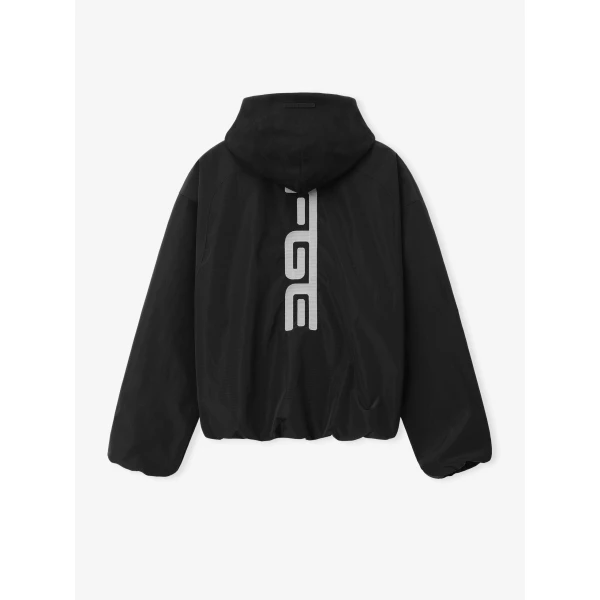 Fear of God Essentials Ripstop Moto Half Zip Jacket in Black | Men Jackets | Luxury Shoes 