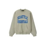 Fear of God Essentials Seahawks 90s Relaxed Crewneck in Seal Heather | Luxury Shoes 