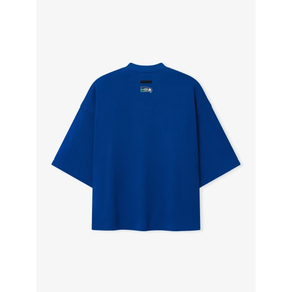 Fear of God Essentials Seahawks Merch Tee in Blue | T-shirts & vests | Luxury Shoes 