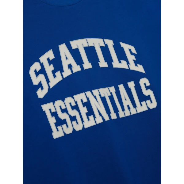 Fear of God Essentials Seahawks Merch Tee in Blue | T-shirts & vests | Luxury Shoes 