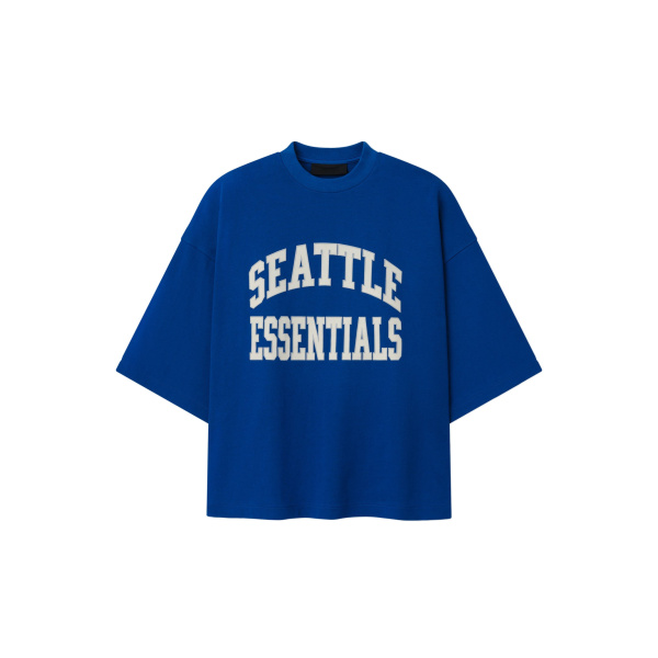Fear of God Essentials Seahawks Merch Tee in Blue | Luxury Shoes 