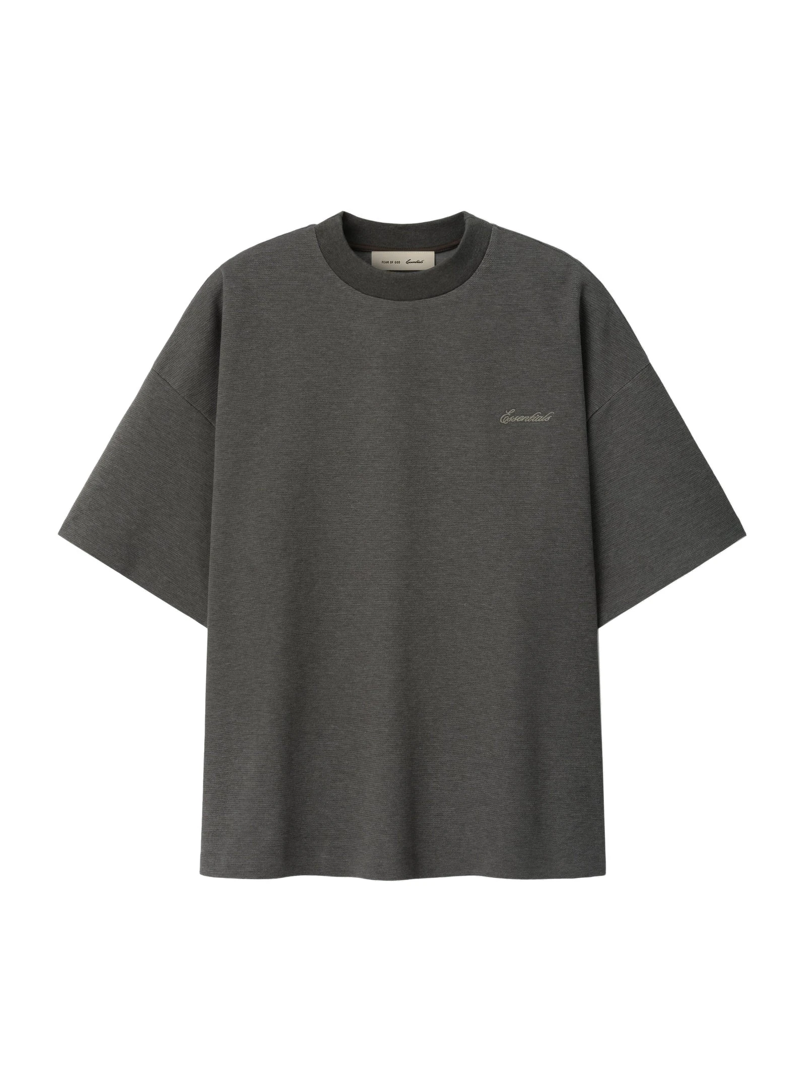 Fear of God Essentials Signature 90s Relaxed Tee in Ash Heather Fear of God Essentials Signature 90s Relaxed Tee in Ash Heather | Luxury Shoes