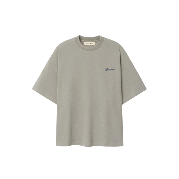 Essentials Signature 90s Relaxed Tee in Pyrite Heather