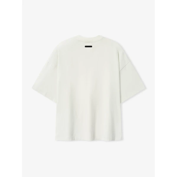 Fear of God Essentials Signature 90s Relaxed Tee in Washed Ivory | T-shirts & vests | Luxury Shoes 
