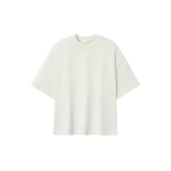 Fear of God Essentials Signature 90s Relaxed Tee in Washed Ivory | Luxury Shoes 