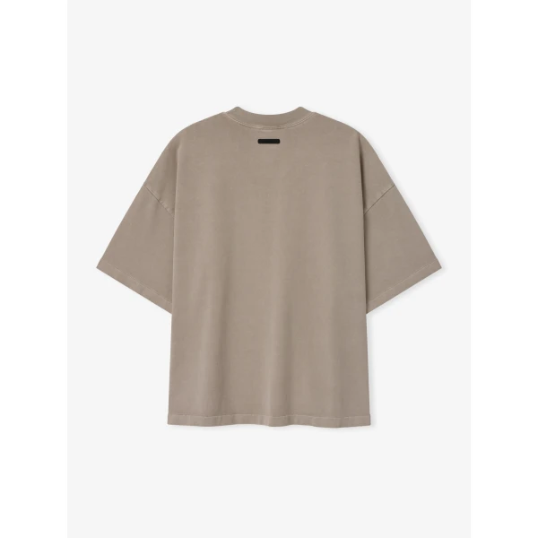 Fear of God Essentials Signature 90s Relaxed Tee in Washed Stone | T-shirts & vests | Luxury Shoes 
