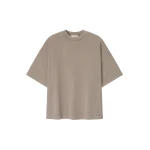 Fear of God Essentials Signature 90s Relaxed Tee in Washed Stone | Luxury Shoes 