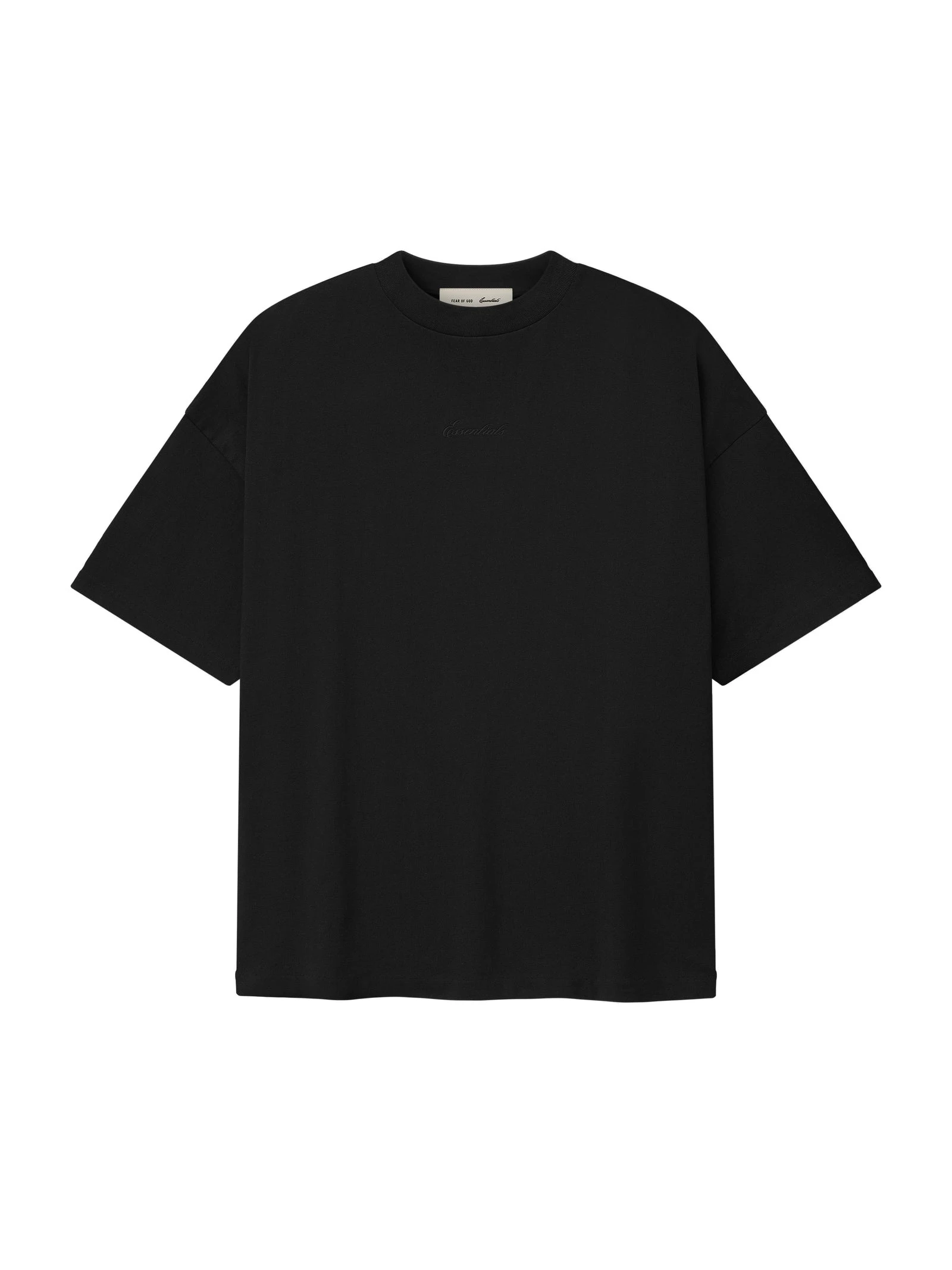 Fear of God Essentials Signature 90s Tee in Black Fear of God Essentials Signature 90s Tee in Black | Luxury Shoes