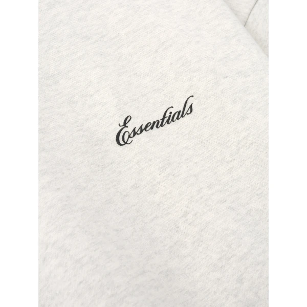 Fear of God Essentials Signature Classic Crewneck Sweatshirt in Oatmeal Heather | Sweatshirts | Luxury Shoes 