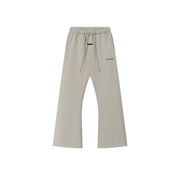Fear of God Essentials Signature Classic Fit Flare Sweatpant in Pyrite Heather | Luxury Shoes 