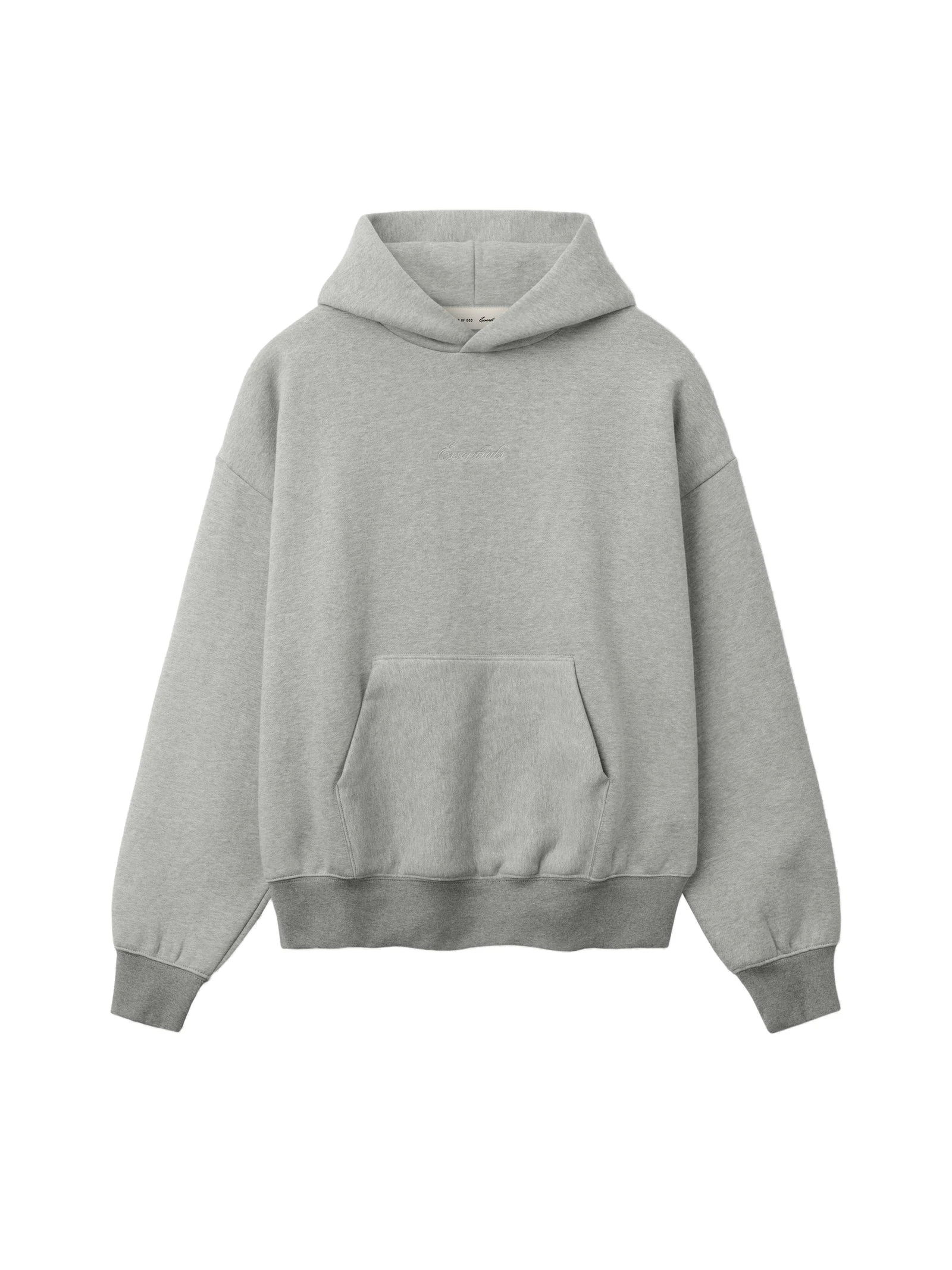 Fear of God Essentials Signature Classic Hoodie in Concrete Heather Fear of God Essentials Signature Classic Hoodie in Concrete Heather | Luxury Shoes
