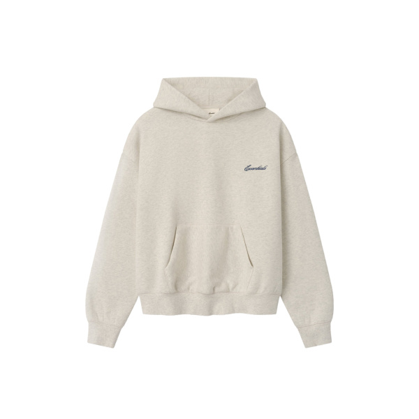 Fear of God Essentials Signature Classic Hoodie in Marble Heather | Luxury Shoes 