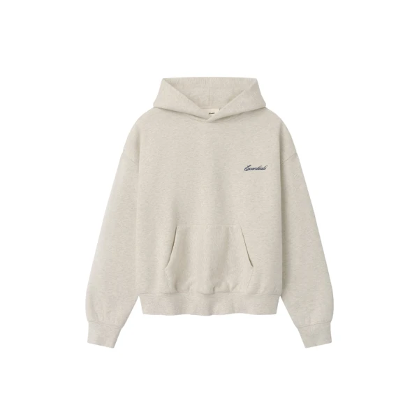 Fear of God Essentials Signature Classic Hoodie in Marble Heather | Luxury Shoes 