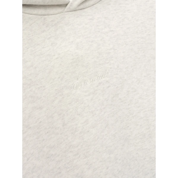 Fear of God Essentials Signature Classic Hoodie in Oatmeal Heather | Sweatshirts | Luxury Shoes 