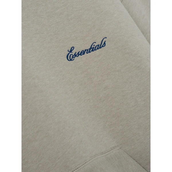 Fear of God Essentials Signature Classic Hoodie in Pyrite Heather | Sweatshirts | Luxury Shoes 