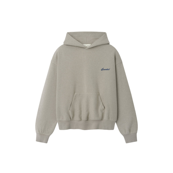 Fear of God Essentials Signature Classic Hoodie in Pyrite Heather | Luxury Shoes 