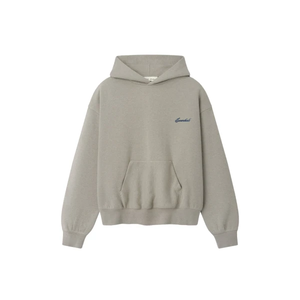 Fear of God Essentials Signature Classic Hoodie in Pyrite Heather | Luxury Shoes 
