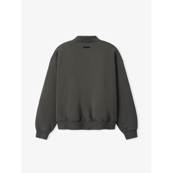 Fear of God Essentials Signature Classic Polo in Ash Heather | Men Shirts | Luxury Shoes 