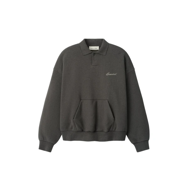 Essentials Signature Classic Polo in Ash Heather