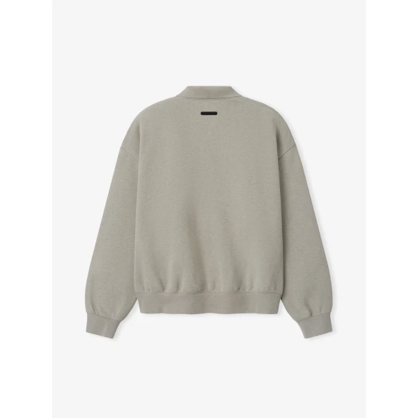 Fear of God Essentials Signature Classic Polo in Pyrite Heather | Men Shirts | Luxury Shoes 