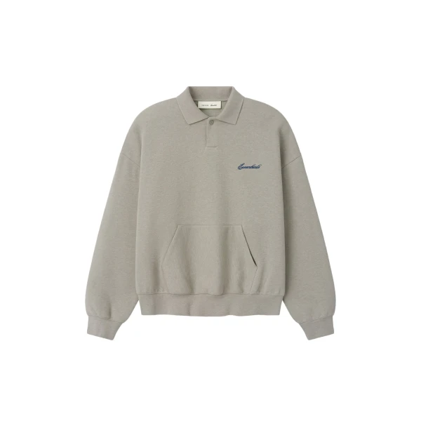 Essentials Signature Classic Polo in Pyrite Heather