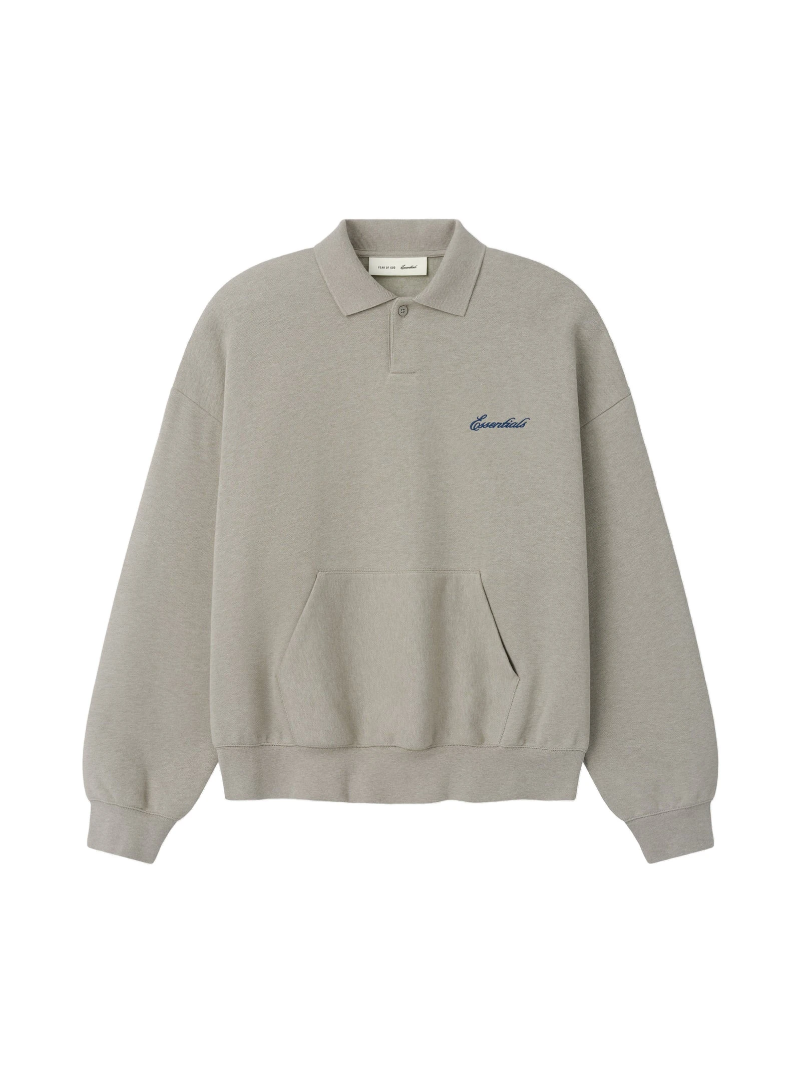 Fear of God Essentials Signature Classic Polo in Pyrite Heather Fear of God Essentials Signature Classic Polo in Pyrite Heather | Luxury Shoes