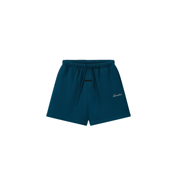 Fear of God Essentials Signature Classic Short in Night Sea | Luxury Shoes 