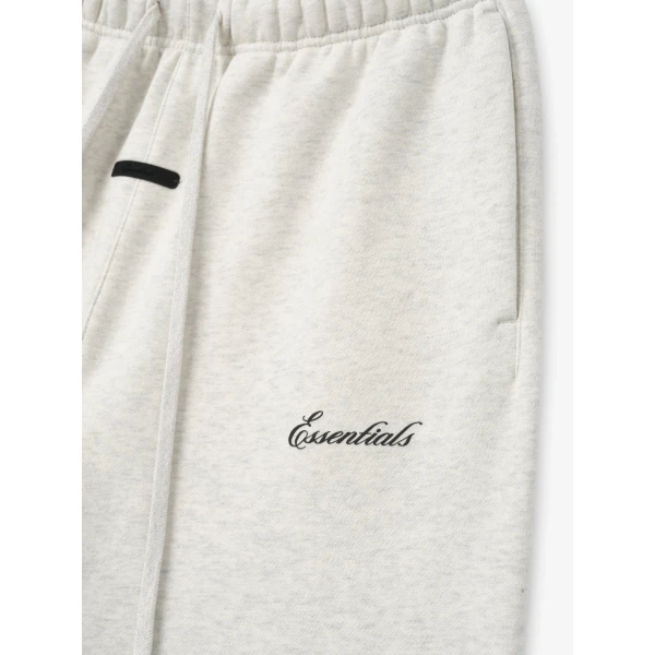 Fear of God Essentials Signature Classic Sweatpant in Oatmeal Heather | Pants | Luxury Shoes 