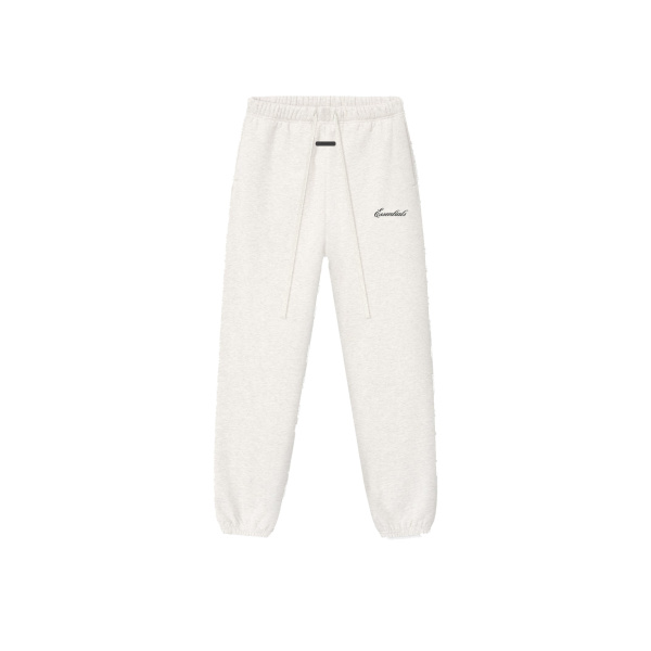 Fear of God Essentials Signature Classic Sweatpant in Oatmeal Heather | Luxury Shoes 