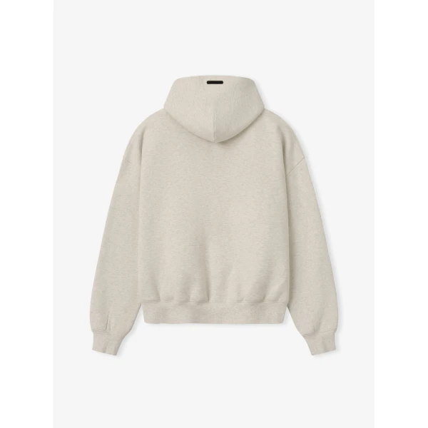 Fear of God Essentials Signature Classic Zip Up Hoodie in Marble Heather | Sweatshirts | Luxury Shoes 