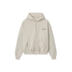 Fear of God Essentials Signature Classic Zip Up Hoodie in Marble Heather | Luxury Shoes 