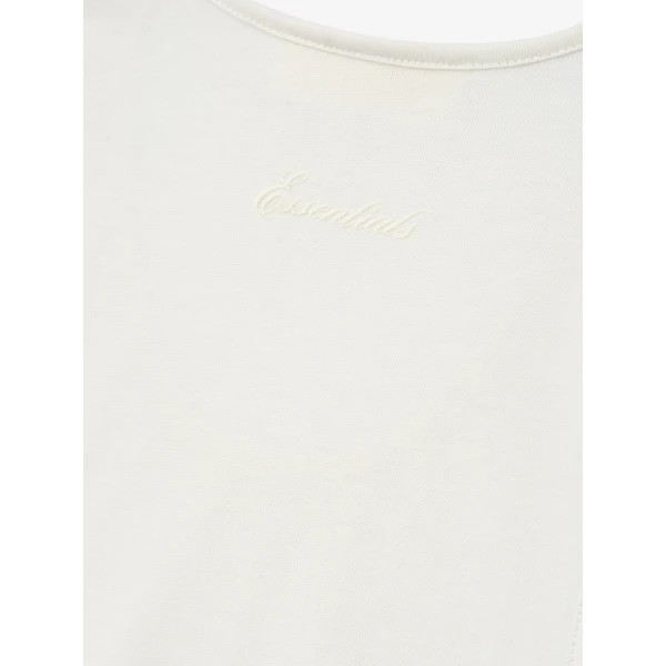 Fear of God Essentials Signature Essential Tank in Ivory | T-shirts & vests | Luxury Shoes 