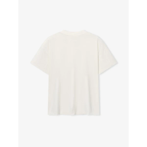 Fear of God Essentials Signature Essential Tee in Ivory | T-shirts & vests | Luxury Shoes 