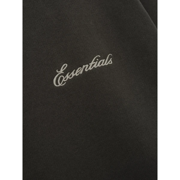 Fear of God Essentials Signature Lounge Crewneck Sweatshirt in Ink Black | Sweatshirts | Luxury Shoes 