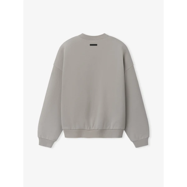 Fear of God Essentials Signature Lounge Crewneck Sweatshirt in Stone | Sweatshirts | Luxury Shoes 