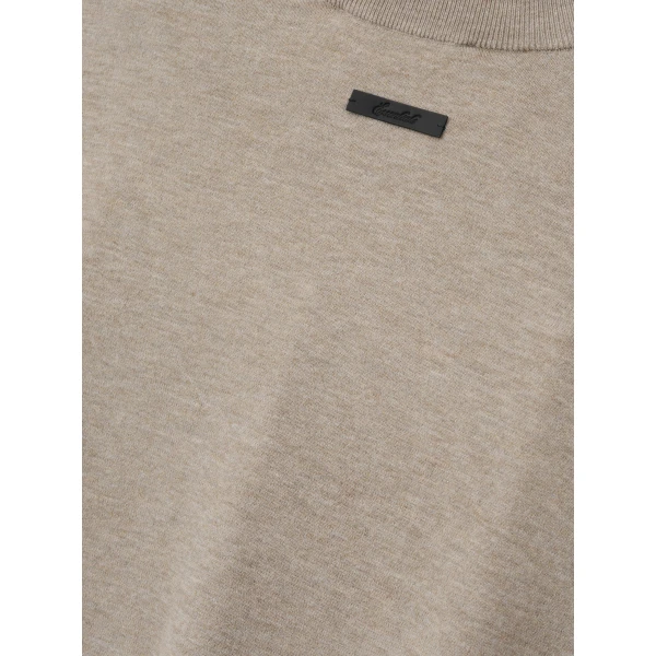 Fear of God Essentials Soft Knit Long Sleeve Tee in Seal Heather | T-shirts & vests | Luxury Shoes 