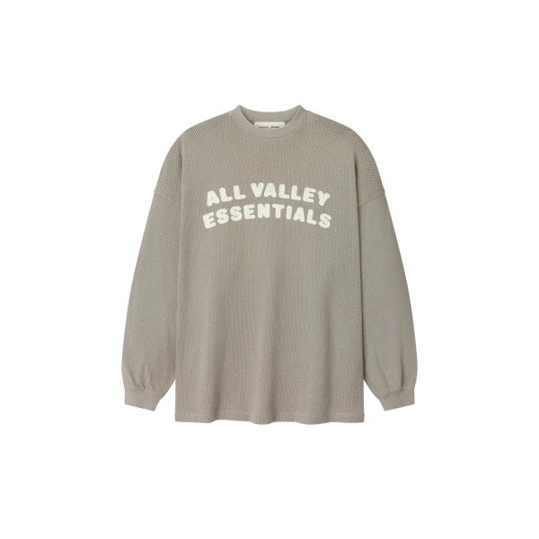 Essentials Sport Mesh Merch Long Sleeve Tee in Seal