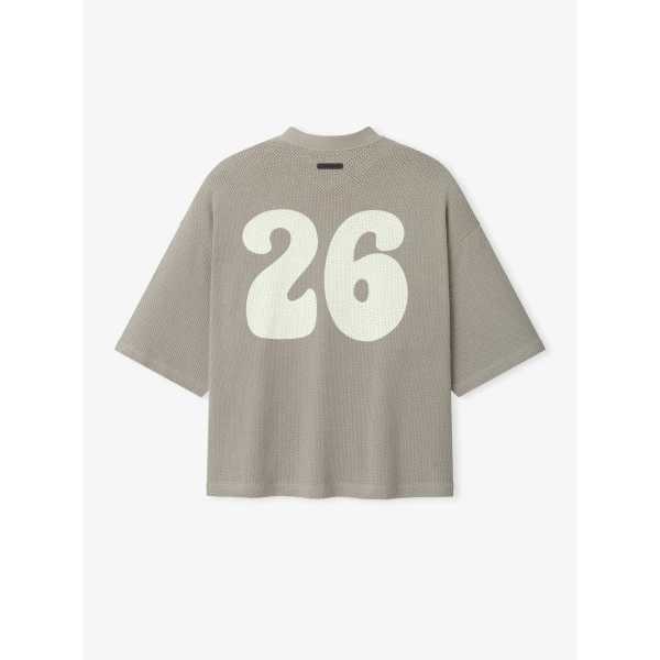Fear of God Essentials Sport Mesh Merch Tee Boxy Fit in Seal | T-shirts & vests | Luxury Shoes 