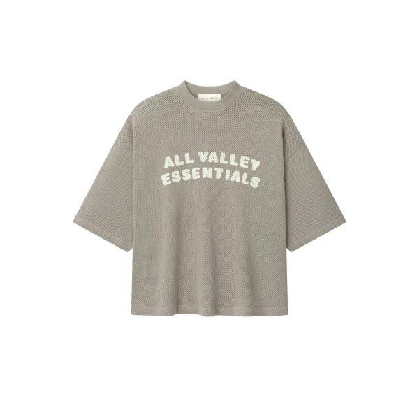 Fear of God Essentials Sport Mesh Merch Tee Boxy Fit in Seal | Luxury Shoes 