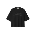 Fear of God Essentials Sport Mesh Merch Tee Boxy Fit in Vintage Black | Luxury Shoes 