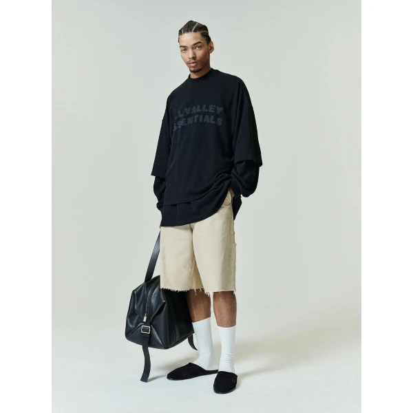 Fear of God Essentials Sport Mesh Merch Tee Boxy Fit in Vintage Black | T-shirts & vests | Luxury Shoes 