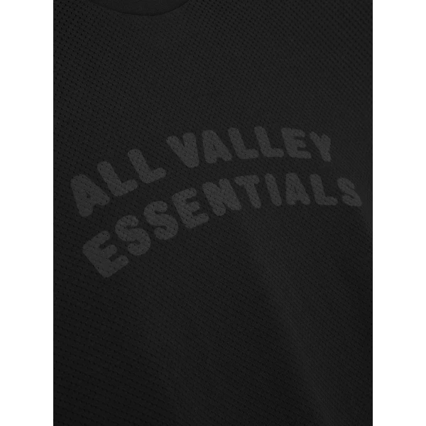 Fear of God Essentials Sport Mesh Merch Tee Boxy Fit in Vintage Black | T-shirts & vests | Luxury Shoes 
