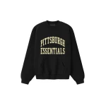 Fear of God Essentials Steelers 90s Relaxed Crewneck in Black | Luxury Shoes 