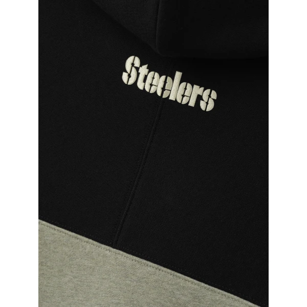Fear of God Essentials Steelers 90s Relaxed Hoodie in Seal Heather | Sweatshirts | Luxury Shoes 