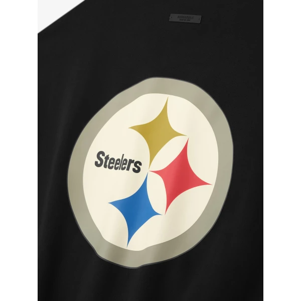 Fear of God Essentials Steelers Sport Crewneck in Black | Sweatshirts | Luxury Shoes 