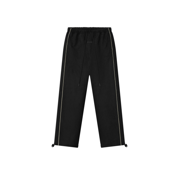 Fear of God Essentials Suede Fleece Signature Relaxed Pant in Vintage Black | Luxury Shoes 