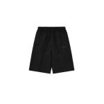 Fear of God Essentials Suede Fleece Signature Relaxed Short with Piping in Black | Luxury Shoes 