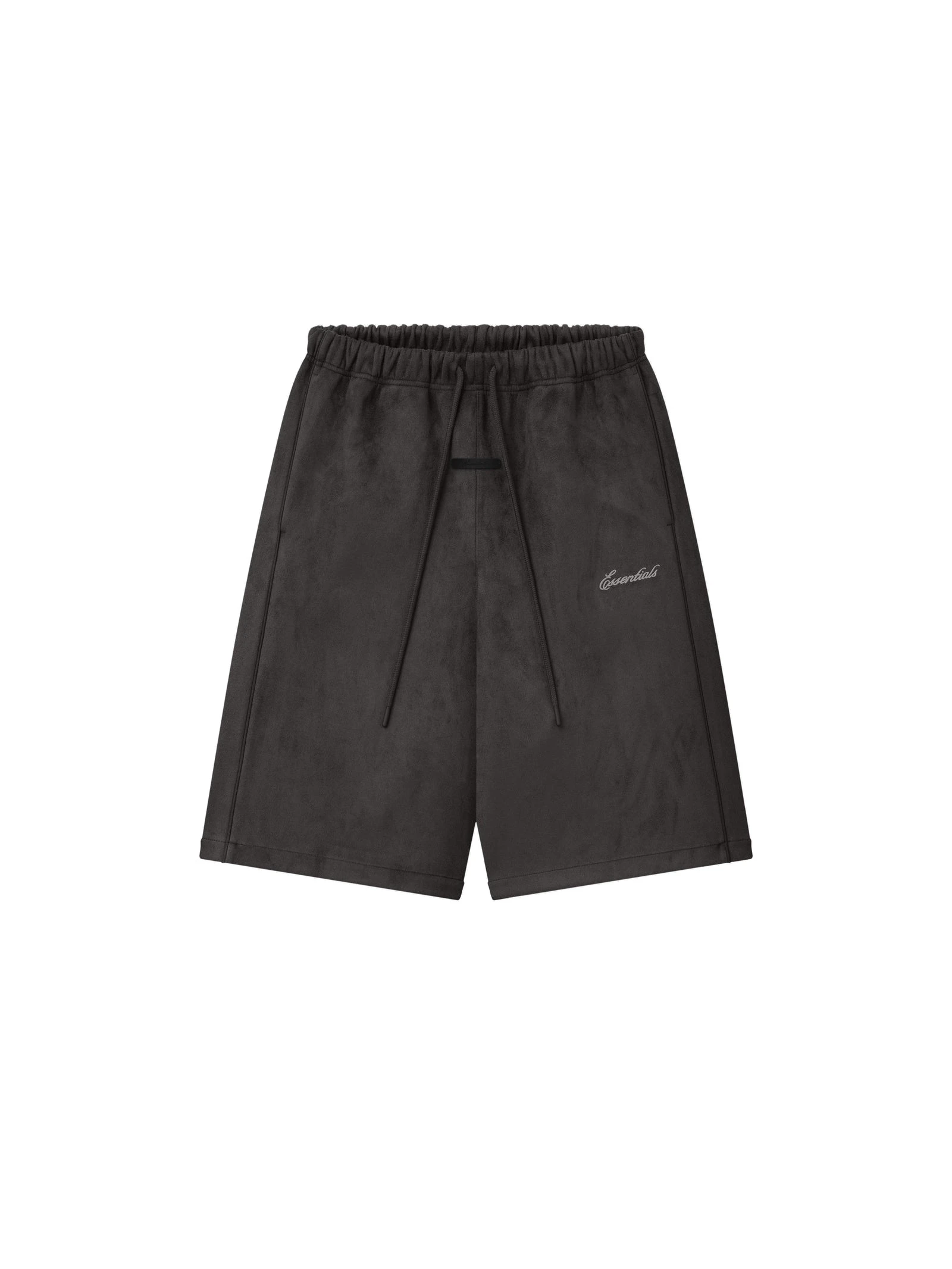 Fear of God Essentials Suede Fleece Signature Relaxed Short with Piping in Ink Black Fear of God Essentials Suede Fleece Signature Relaxed Short with Piping in Ink Black | Luxury Shoes